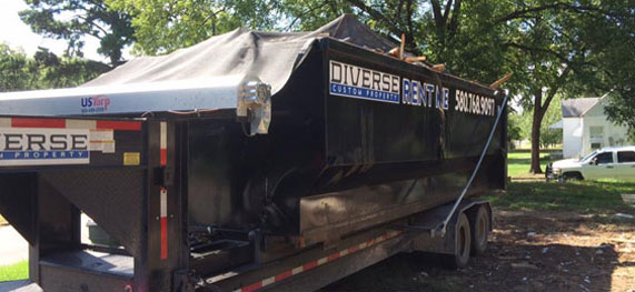 Diverse Custom Properties roll off dumpsters